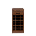 Wardrobe walnut brown-mdf