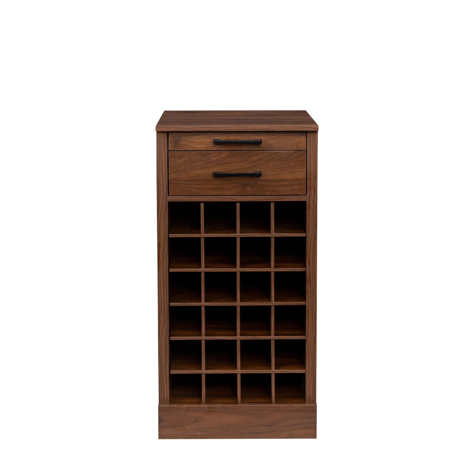 Wardrobe walnut brown-mdf