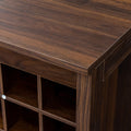 brown walnut color modular 32 wine bar cabinet Buffet walnut brown-mdf