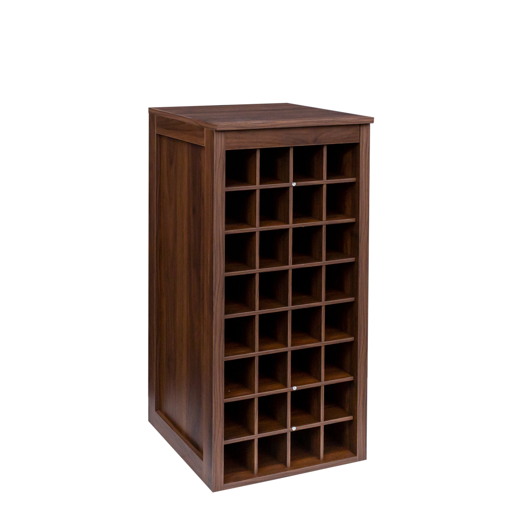 brown walnut color modular 32 wine bar cabinet Buffet walnut brown-mdf