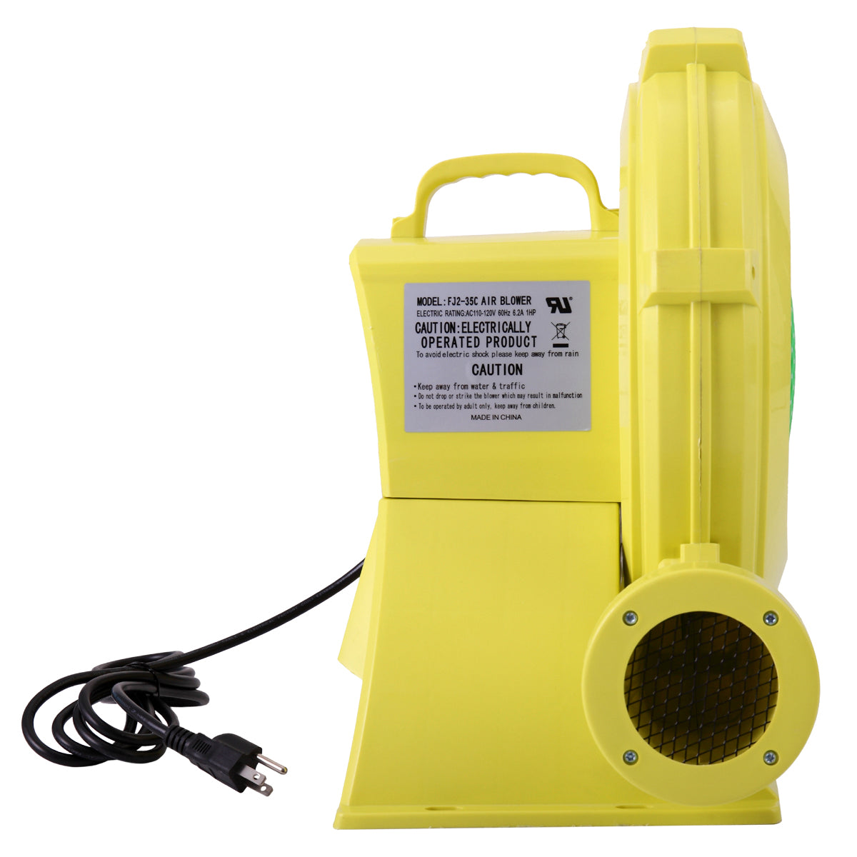 Powerful 680W Outdoor Indoor Electric Air Blower Bump yellow-iron