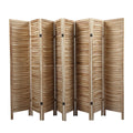 Sycamore Wood 8 Panel Screen Folding Louvered