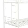 Metal Bunk Bed With Trundle White - Twin White