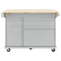 Kitchen Island with Drop Leaf, 53.9