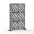 Metal Privacy Screen, Freestanding Outdoor Indoor black-steel