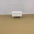 Rectangular Upholstered Ottoman With Storage And white-foam-faux leather