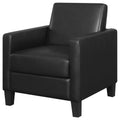 Black Cushion Back Upholstered Accent Chair