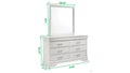 Modern Brooklyn 6 Drawer Dresser made with Wood in white-bedroom-modern-acacia-upholstered-wood