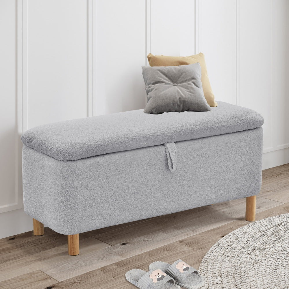 Basics Upholstered Storage Ottoman And Entryway