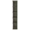 Weathered Grey 5 shelf Bookcase 5-grey-gray-corner-vertical-office-open