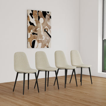 Dining Chairs Set Of 4, Modern Accent Chairs With