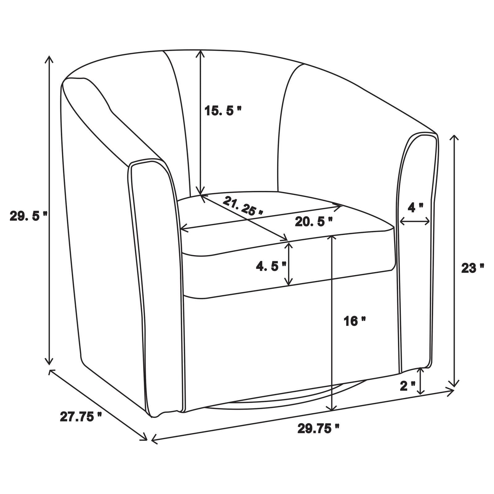 Red Swivel Armchair