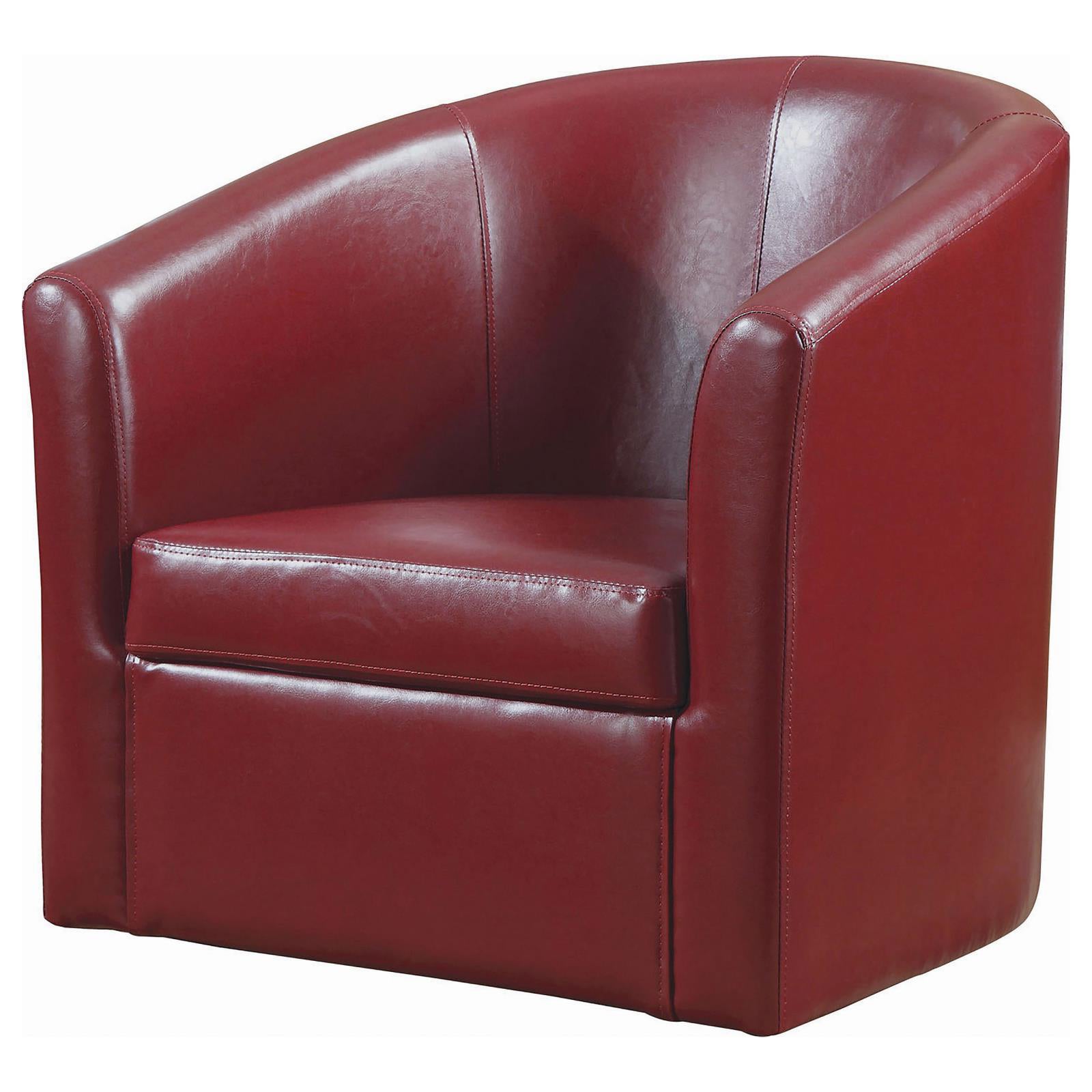 Red Swivel Armchair