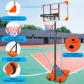 Portable Basketball Goal System with Stable Base and transparent-sporty-iron