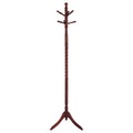 Merlot Coat Rack with Twisted Post