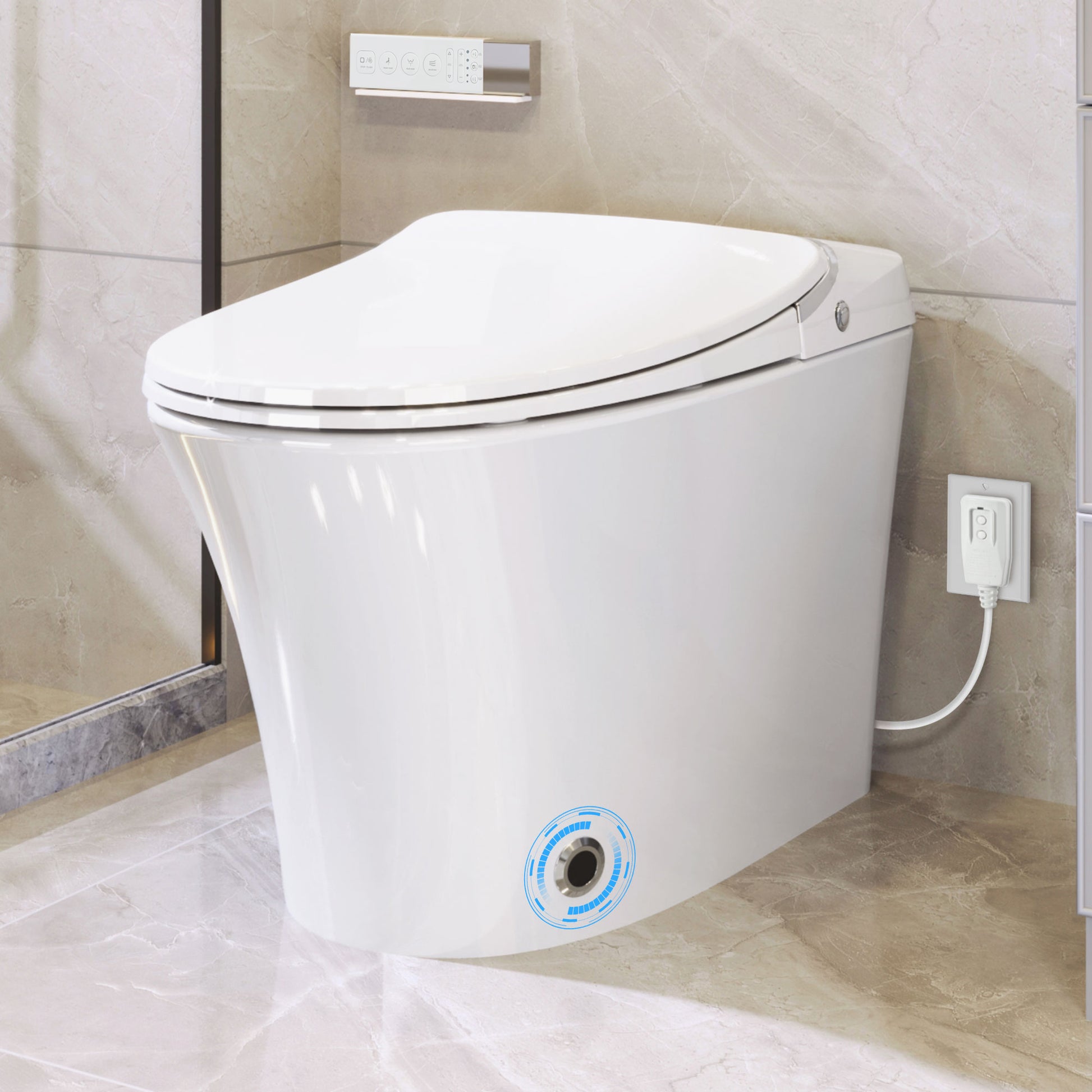 Luxury Smart Toilet with Dryer and warm water