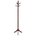 Merlot Coat Rack with Twisted Post