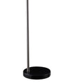 Black and Chrome Arc Floor Lamp