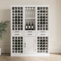 4.brown walnut color modular 28 wine bar cabinet white-mdf