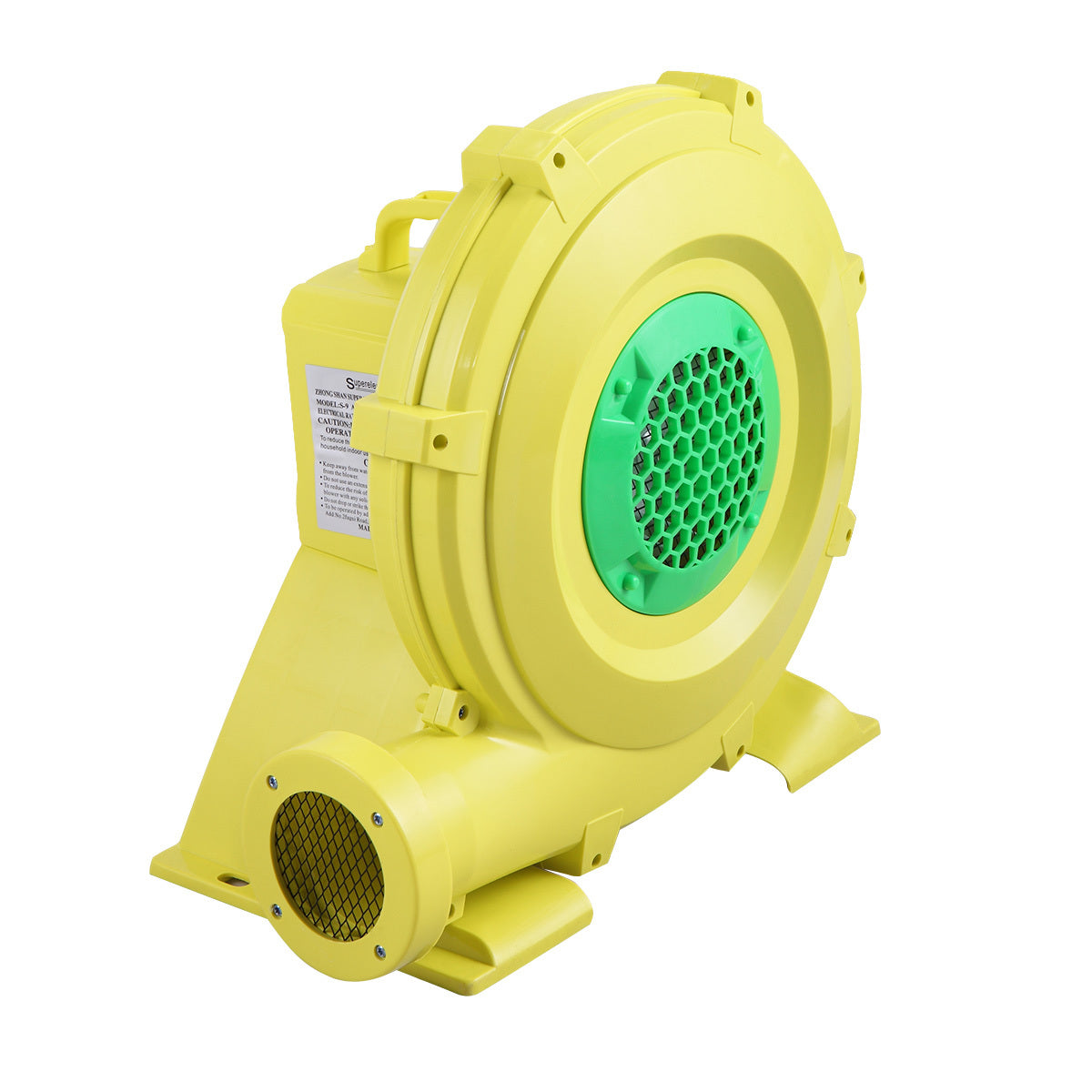 950W Electric Air Blower, Pump Fan for Inflatable yellow-iron