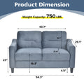 Couch Comfortable Sectional Couches and Sofas for gray-velvet-2 seat