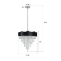 Modern Crystal Chandelier for Living Room Round transparent-modern-crystal