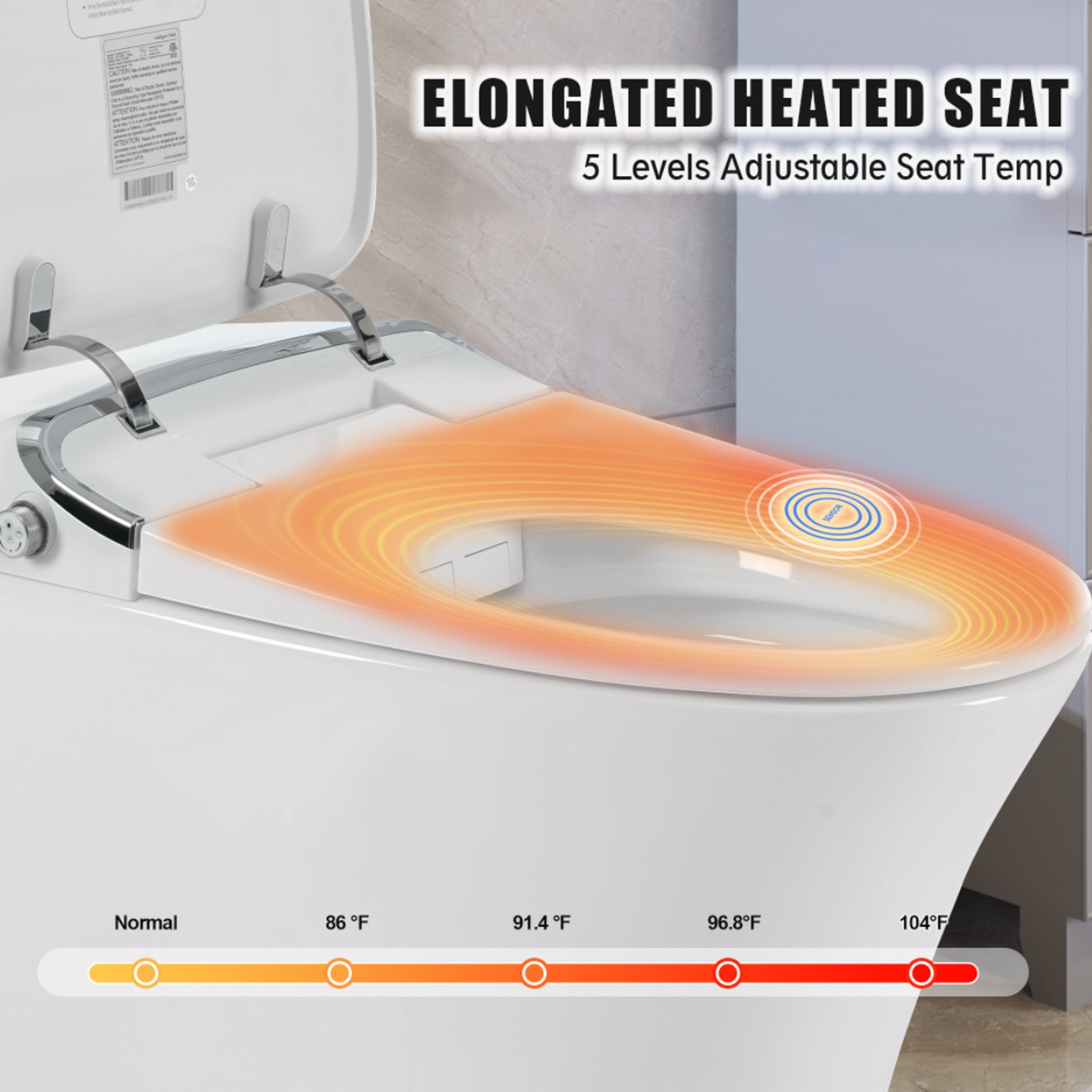 Luxury Smart Toilet with Dryer and warm water