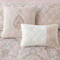 8 Piece Comforter Set blush-polyester