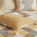 3 Piece Cotton Comforter Set yellow-cotton