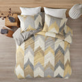 3 Piece Comforter Mini Set yellow-polyester