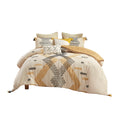 3 Piece Cotton Comforter Set yellow-cotton