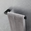 5 Piece Bathroom Hardware Set matte black-stainless steel