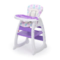 Convertible High Chair for Babies, Booster Seat with purple-polypropylene