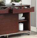 1pc Sideboard w Shelves Wine Storage Drawers