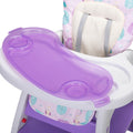 Convertible High Chair for Babies, Booster Seat with purple-polypropylene