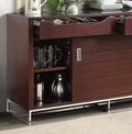 1pc Sideboard w Shelves Wine Storage Drawers