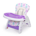 Convertible High Chair for Babies, Booster Seat with purple-polypropylene