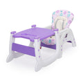 Convertible High Chair for Babies, Booster Seat with purple-polypropylene