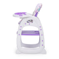 Convertible High Chair for Babies, Booster Seat with purple-polypropylene