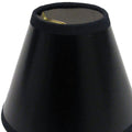 Slant Hardback Chandelier Lampshade with Flame Clip black white-parchment