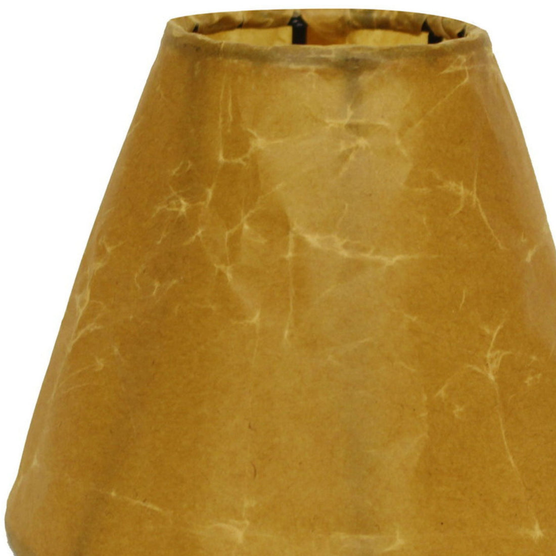 Slant Crinkle Paper Empire Chandelier Lampshade with brown-crinkle oil paper