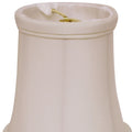 Slant Tissue Shantung Chandelier Lampshade with Flame white-tissue shantung