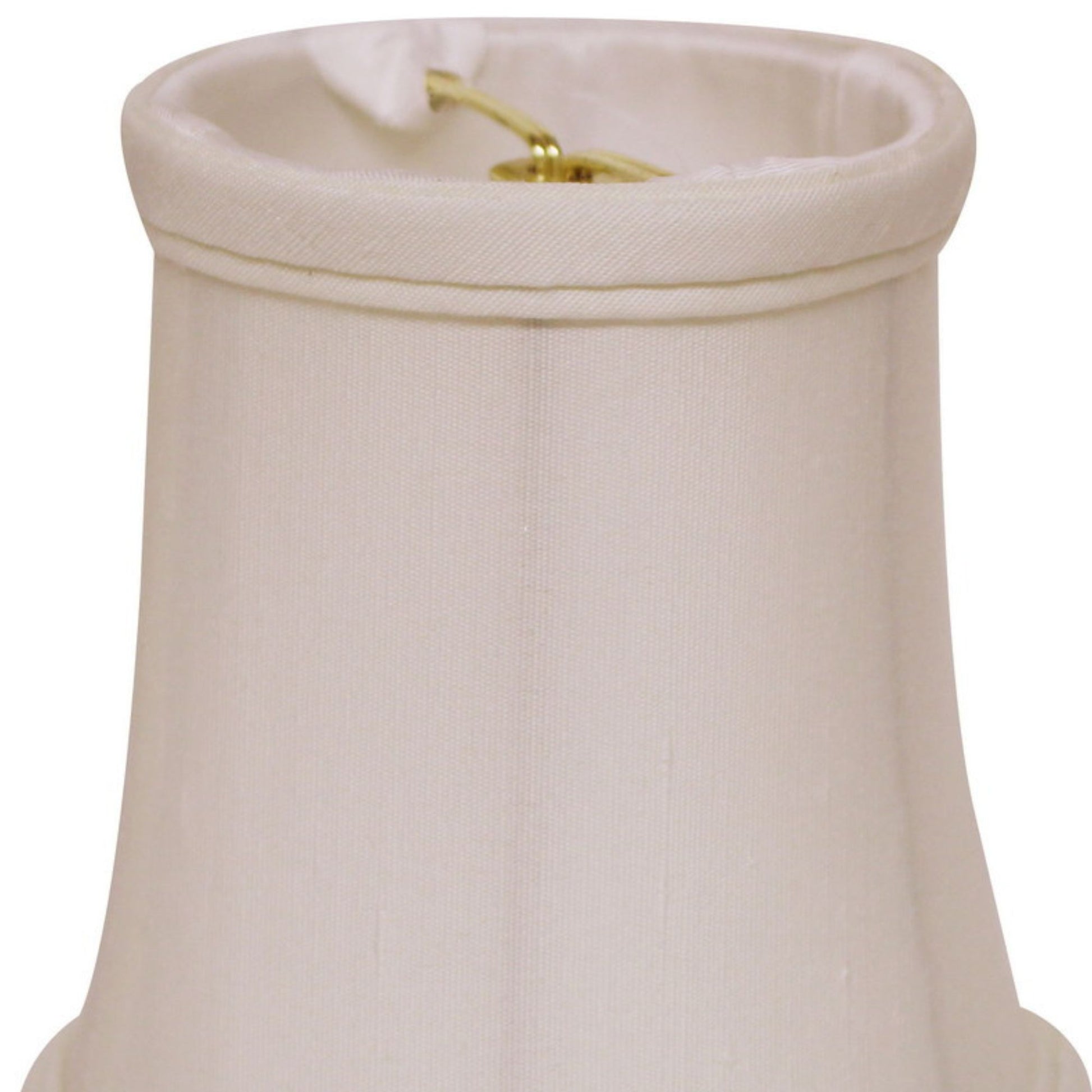 Slant Tissue Shantung Chandelier Lampshade with Flame white-tissue shantung