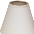 Slant Hardback Chandelier Lampshade with Flame Clip gloss white-parchment