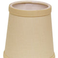 Slant Hardback Chandelier Lampshade with Flame Clip beige-linen