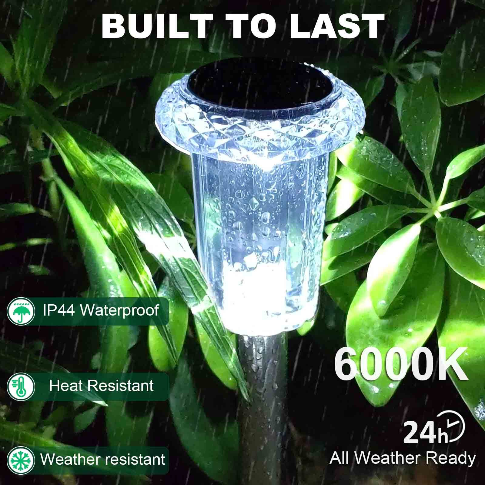 Solar Pathway Lights Waterproof Garden Solar