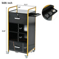 Locking Salon Storage Cabinet,Beauty Barber Salon gold+black-modern-mdf-mdf+metal