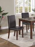 Classic Stylish Espresso Finish 5pc Dining Set Kitchen brown-wood-dining room-rectangular-dining table