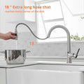 Touchless Kitchen Faucet,Hands Free Automatic Smart brushed nickel-kitchen-contemporary-ceramic-brass