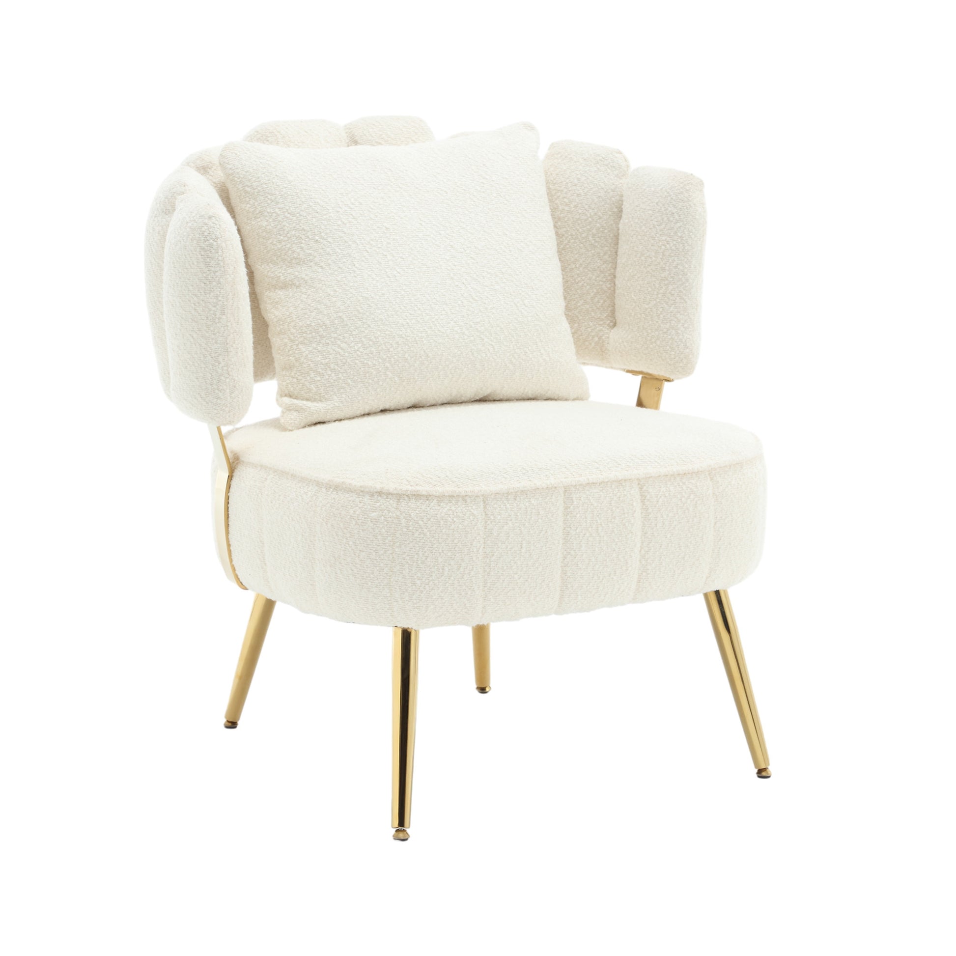 Coolmore Boucle Accent Chair Modern Upholstered -